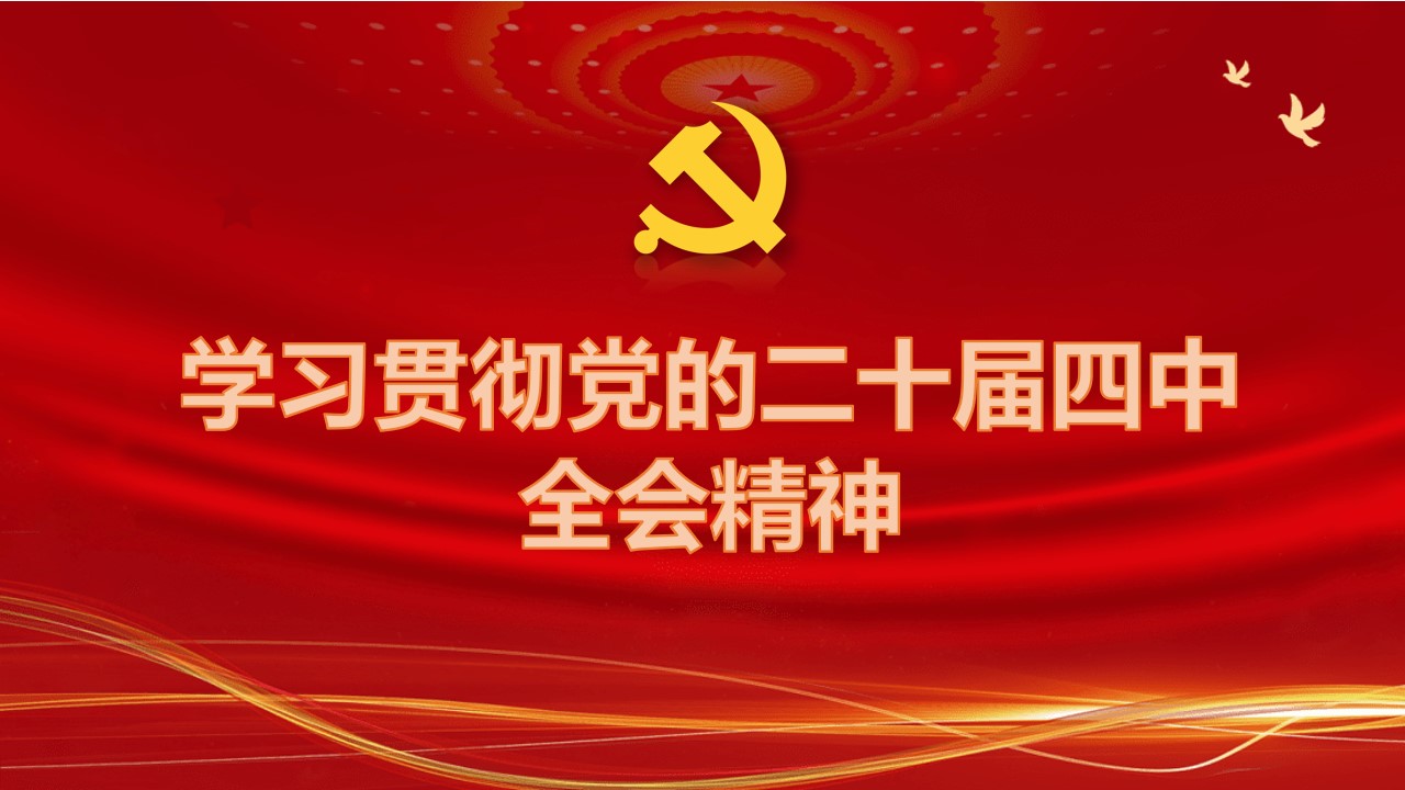 深入学习贯彻党的二十届四中全会精神